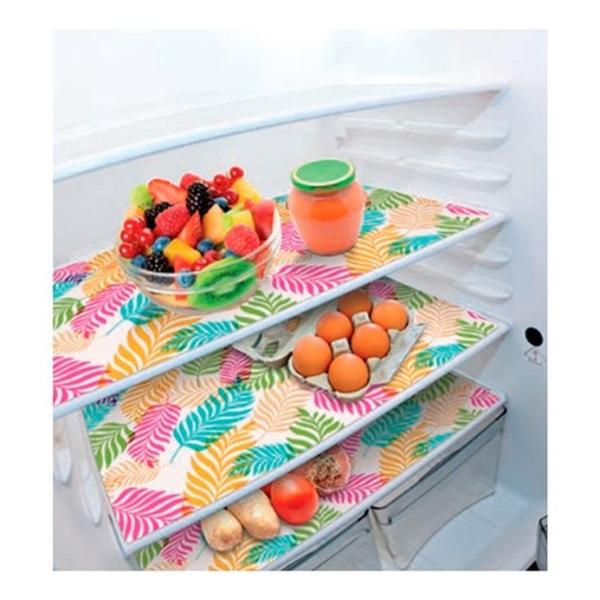 Imagem de Toalha De Geladeira Plástica Organizadora Kit Com 03 Peças 36x53cm Plast Leo