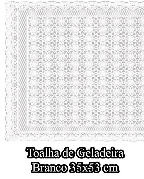 Imagem de Toalha De Geladeira Pvc Rendado kit 06 Pçs Pequenas Flores