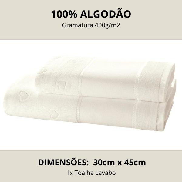 Imagem de Toalha de Mão Lavabo Social Dohler Verona 100% Algodão 30x45cm