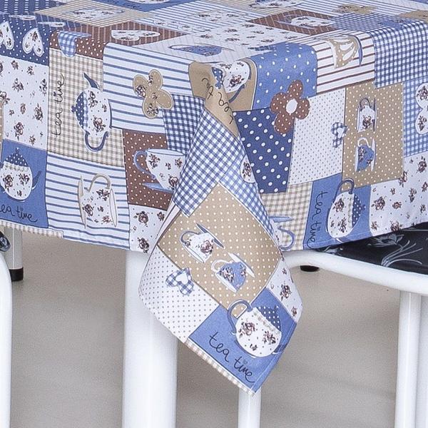Toalha de Mesa 10 Cadeiras 3,00 x 1,40 Mesa Posta Cozinha Sala de Jantar Oxford Estampada - Momoli Enxovais Imagem de Toalha de Mesa 10 Cadeiras 3,00 x 1,40 Mesa Posta Cozinha Sala de Jantar Oxford Estampada