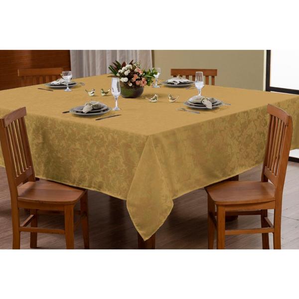 Toalha de Mesa 10 lugares Jacquard Adamascado Luxo 3,00x1,40m - Rafaloro Enxovais Imagem de Toalha de Mesa 10 lugares Jacquard Adamascado Luxo 3,00x1,40m