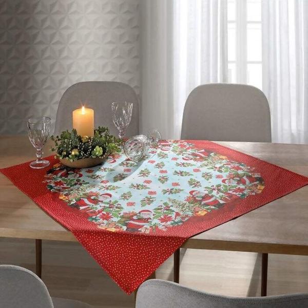 Imagem de Toalha de Mesa 4 Pessoas Dohler Athenas Estampada 78x78cm - Natal 115