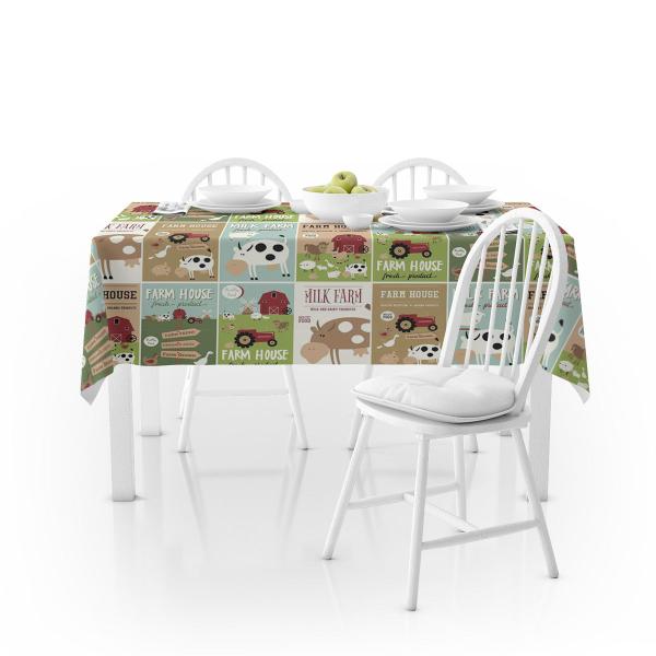 Toalha De Mesa 6/8 Lugares 1,40x2,50m Térmica Impermeável Pvc Estampada - Love4Home Imagem de Toalha De Mesa 6/8 Lugares 1,40x2,50m Térmica Impermeável Pvc Estampada