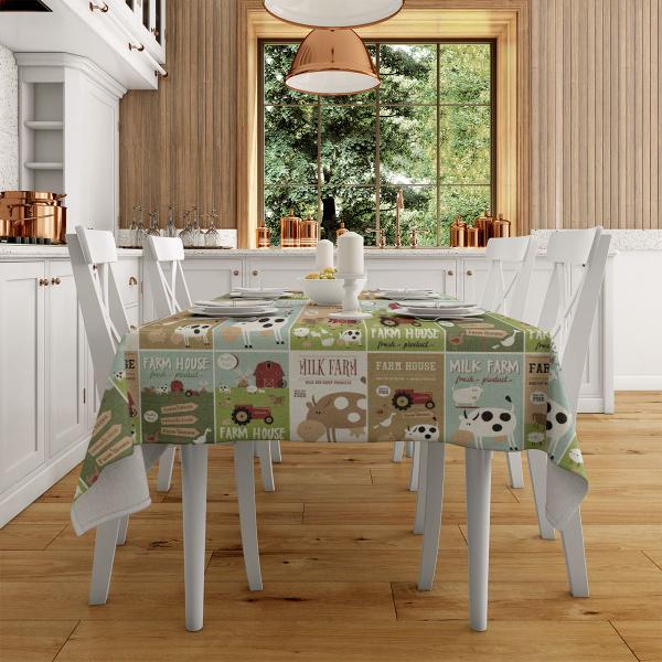 Toalha De Mesa 6/8 Lugares 1,40x2,50m Térmica Impermeável Pvc Estampada - Love4Home Imagem de Toalha De Mesa 6/8 Lugares 1,40x2,50m Térmica Impermeável Pvc Estampada