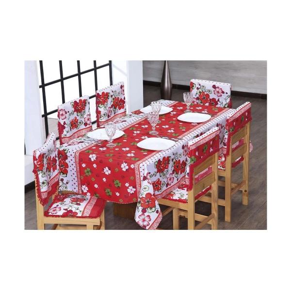 Toalha De Mesa 6 Lugares 2,00x1,40m Tecido Oxford Vermelho - Outfiter Enxovais e Decoração Imagem de Toalha De Mesa 6 Lugares 2,00x1,40m Tecido Oxford Vermelho