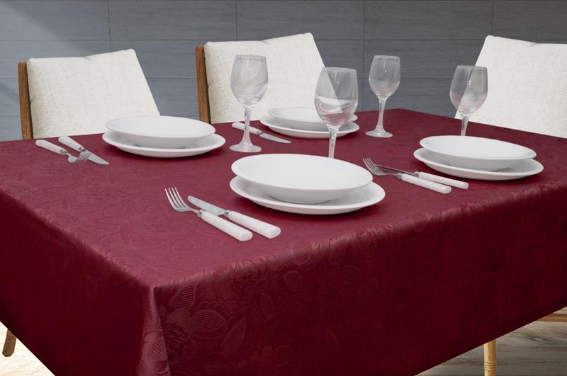 Imagem de Toalha De Mesa 6 Lugares Jacquard 200x135cm Admirare