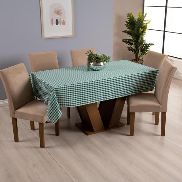 Imagem de Toalha de Mesa Brisa 1 Peça 1,45m x 1,40m 4 Lugares 100% Poliéster Tecido Oxford