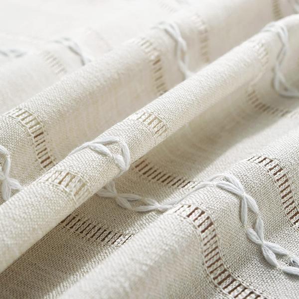 Toalha de mesa Chassic Farmhouse Style Linen 137 x 183 cm Marfim Imagem de Toalha de mesa Chassic Farmhouse Style Linen 137 x 183 cm Marfim