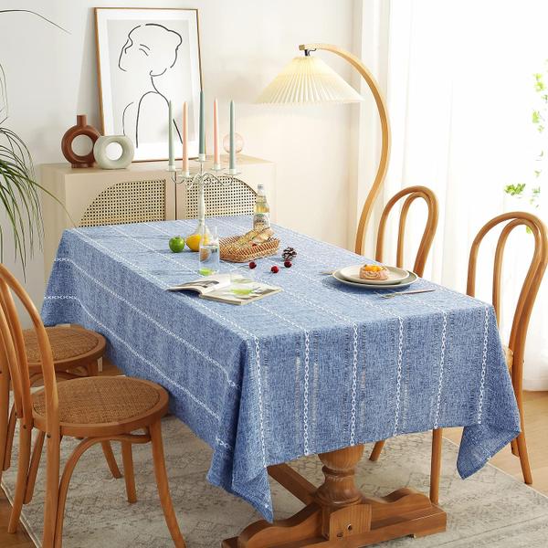 Imagem de Toalha de mesa Chassic Farmhouse Style Linen 152x213cm com bainha