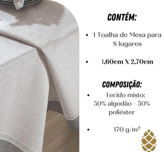 Imagem de Toalha De Mesa Clean Renova Estampa Marina 1,60X2,70M Dohler