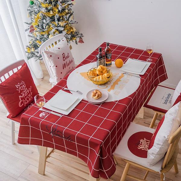 Imagem de Toalha de mesa de natal de ano novo, festa vermelha