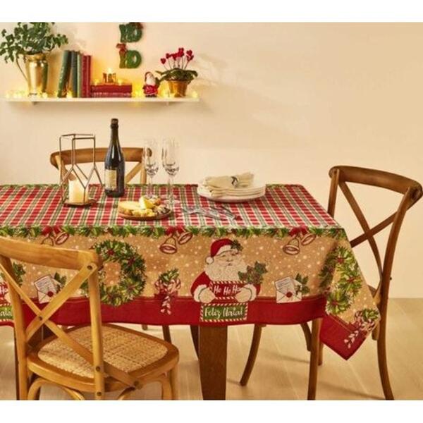 Imagem de Toalha de Mesa de Natal Pop Retangular - 8 Lugares - Estampa  Noel - 1,40x2,50m - Lepper