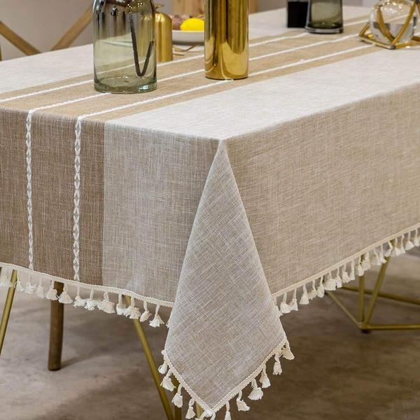 Imagem de Toalha de mesa Deep Dream Waterproof Linen 140x355cm Light Coffee