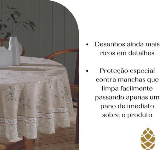 Toalha De Mesa Dohler 8 Lugares 180M Redonda Renova Imagem de Toalha De Mesa Dohler 8 Lugares 180M Redonda Renova