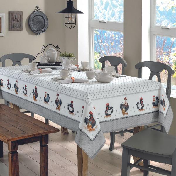 Toalha de Mesa Dohler Limpa Fácil Lia D Quadrada 8 Lugares Imagem de Toalha de Mesa Dohler Limpa Fácil Lia D Quadrada 8 Lugares