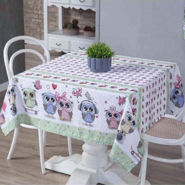 Imagem de Toalha de mesa estampada 4 lugares quadrada 1,40m X 1,40m  resistente