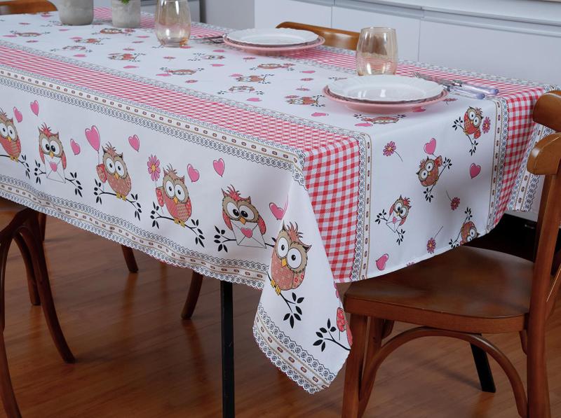 Imagem de Toalha de Mesa Estampada Corujas