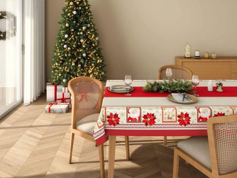 Imagem de Toalha De Mesa Estampada Natal 4 Lugares