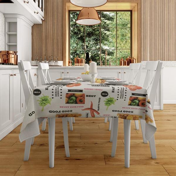 Toalha de Mesa Estampada Plástico Pvc Térmica Impermeável 2,10x1,4 Metros - Love4Home Imagem de Toalha de Mesa Estampada Plástico Pvc Térmica Impermeável 2,10x1,4 Metros