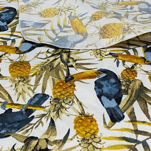 Toalha De Mesa Estampada Quadrada 4 Lugares 1,40 X 1,40 - MILLENIADECOR Imagem de Toalha De Mesa Estampada Quadrada 4 Lugares 1,40 X 1,40