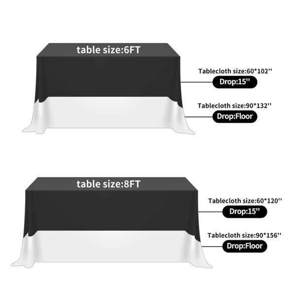 Toalha de mesa Fokitut Retangular Impermeável 90x132cm Poliéster Imagem de Toalha de mesa Fokitut Retangular Impermeável 90x132cm Poliéster