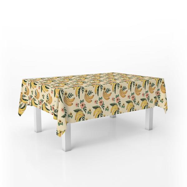 Imagem de Toalha de Mesa Frutas Banana 6 Lugares Retangular Decorativa