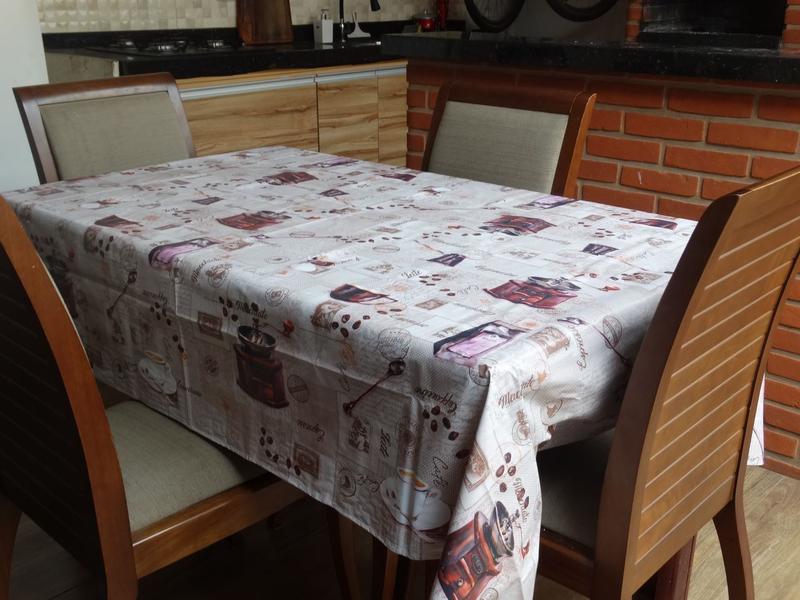 Toalha de Mesa Impermeável Lindas Estampas 1,0x1,40 Barista - AmoeShop Imagem de Toalha de Mesa Impermeável Lindas Estampas 1,0x1,40 Barista
