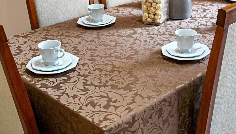 Imagem de Toalha De Mesa Jacquard 04 Lug Cozinha Quadrada