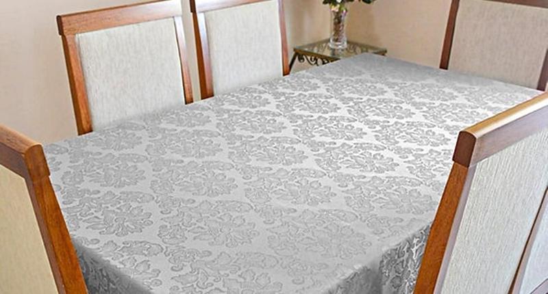 Imagem de Toalha De Mesa Jacquard 06 Lug Cozinha Retangular Tecido