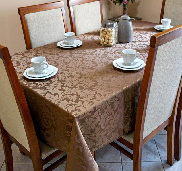 Imagem de Toalha De Mesa Jacquard 06 Lug Cozinha Retangular Tecido