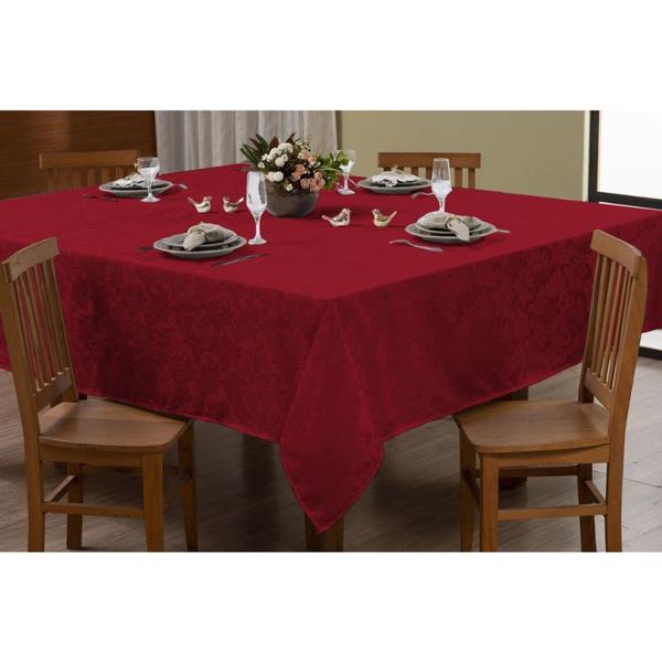 Toalha de Mesa Jacquard Adamascado Luxo 12 lugares 3,50mx1,40m - Rafaloro Enxovais Imagem de Toalha de Mesa Jacquard Adamascado Luxo 12 lugares 3,50mx1,40m