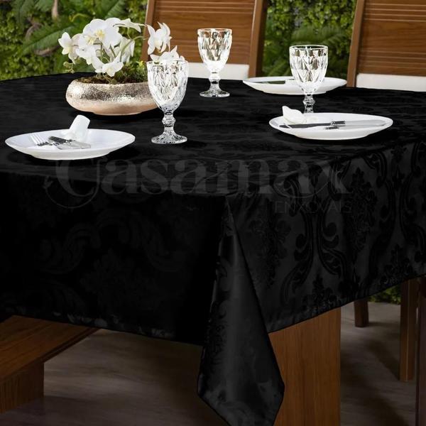 Imagem de Toalha de Mesa Jacquard Inglês 6 Lugares (Retangular)