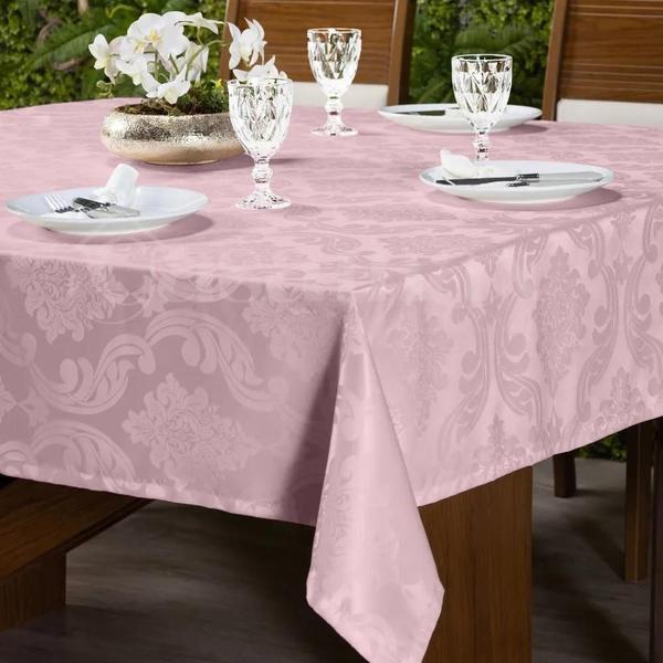 Imagem de Toalha de Mesa Jacquard Inglês 6 Lugares (Retangular)