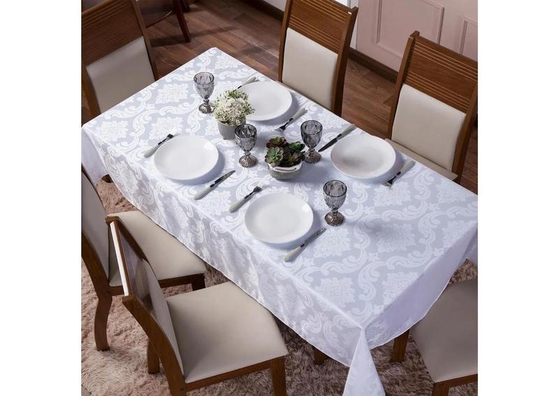 Imagem de Toalha de Mesa Jacquard Inglês 8 Lugares (Retangular)