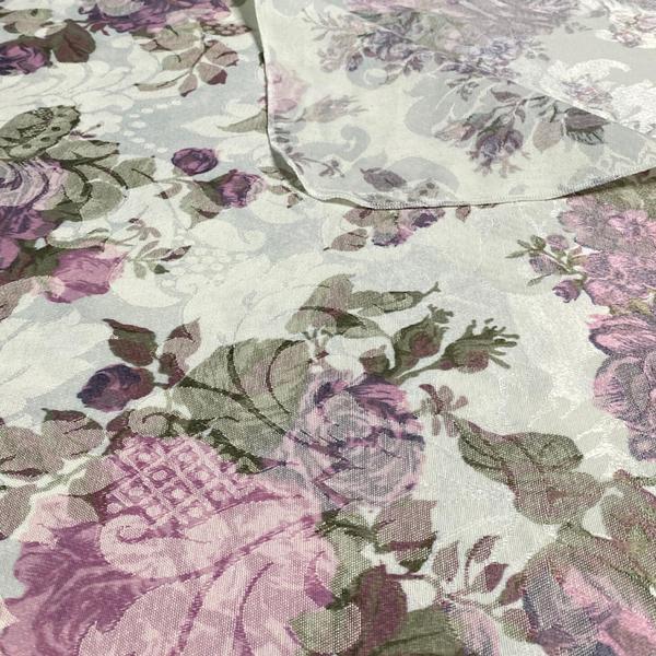 Imagem de Toalha De Mesa Jacquard Retangular Florais  1,40 X 2,40