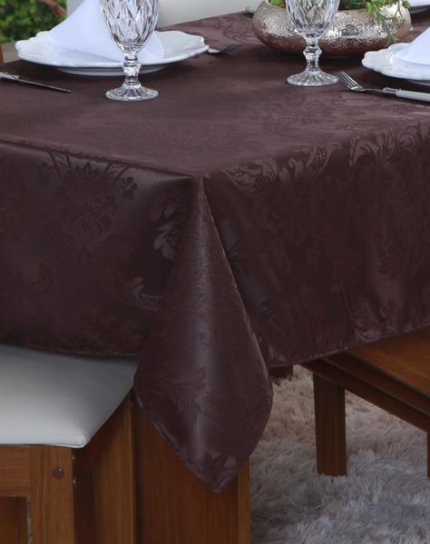 Imagem de Toalha de Mesa Jantar Jacquard Lisa - 8 Lugares 2,8m x 1,4 m