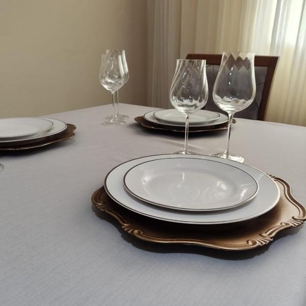 Imagem de Toalha de Mesa Jantar Rustica 4 Lugares 140x140