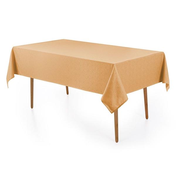 Imagem de Toalha de Mesa Karsten Sempre Limpa Caetano Retangular 6 Lugares Mel