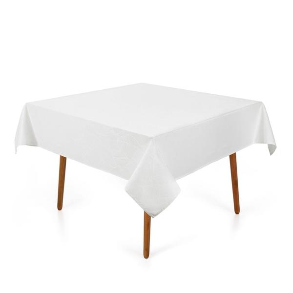 Imagem de Toalha de Mesa Karsten Sempre Limpa Herbare Quadrada Branco