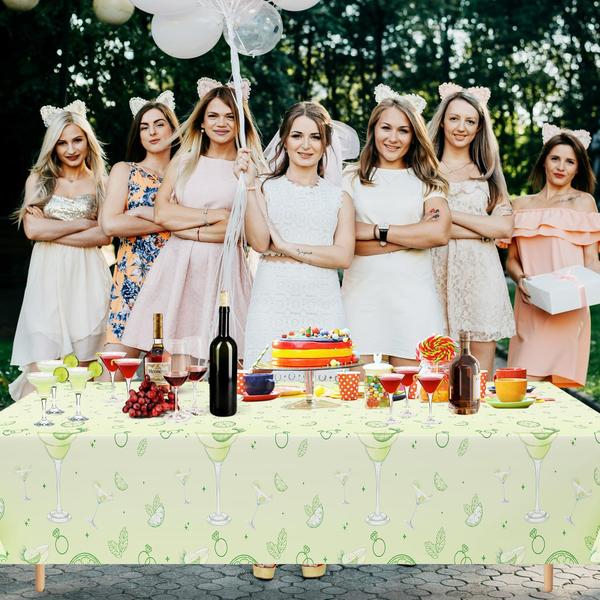 Toalha de mesa Lianxuia Martini Party Plastic 138x274cm 3 unidades Imagem de Toalha de mesa Lianxuia Martini Party Plastic 138x274cm 3 unidades
