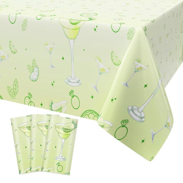 Toalha de mesa Lianxuia Martini Party Plastic 138x274cm 3 unidades Imagem de Toalha de mesa Lianxuia Martini Party Plastic 138x274cm 3 unidades