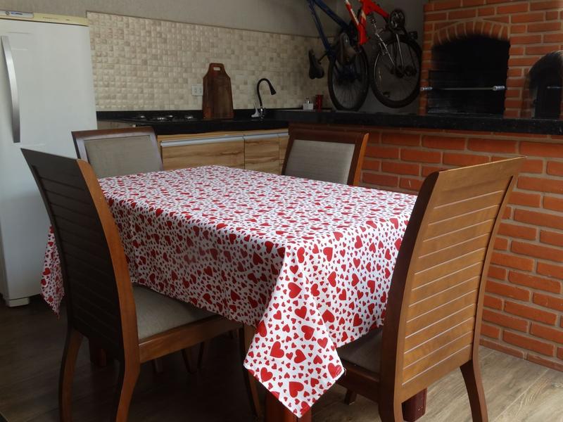 Imagem de Toalha de Mesa Lindas Estampas Vivas 1,0 x 1,50 Corações