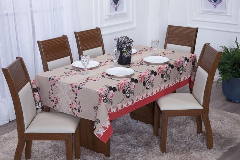 Imagem de Toalha De Mesa Linhão Natal 1,50m X 1,50m 4 Lugares