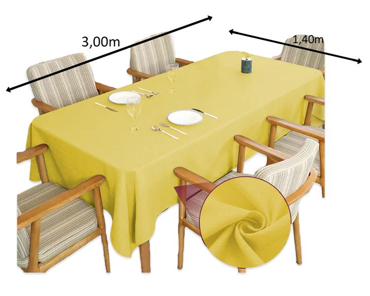 Imagem de Toalha de mesa Linho Rustico para 10 lugares 1,40 x 3,00m