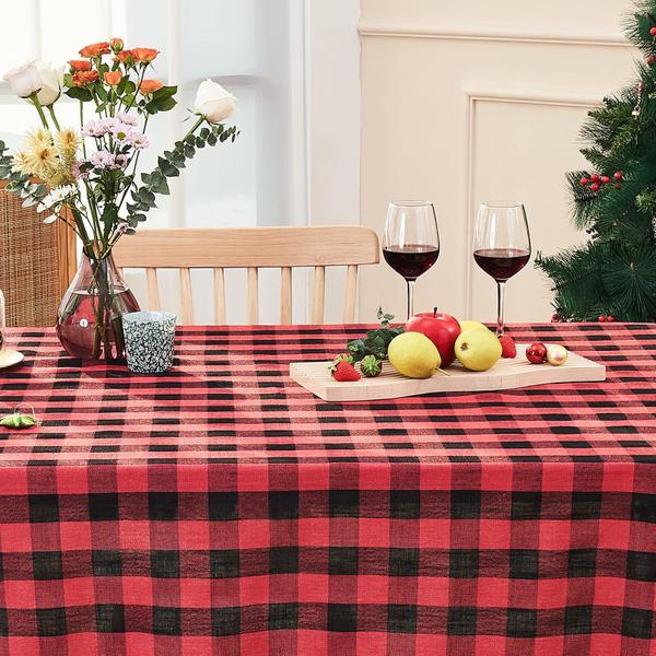 Imagem de Toalha de mesa Midsummer Breeze Buffalo Plaid 140x260cm algodão