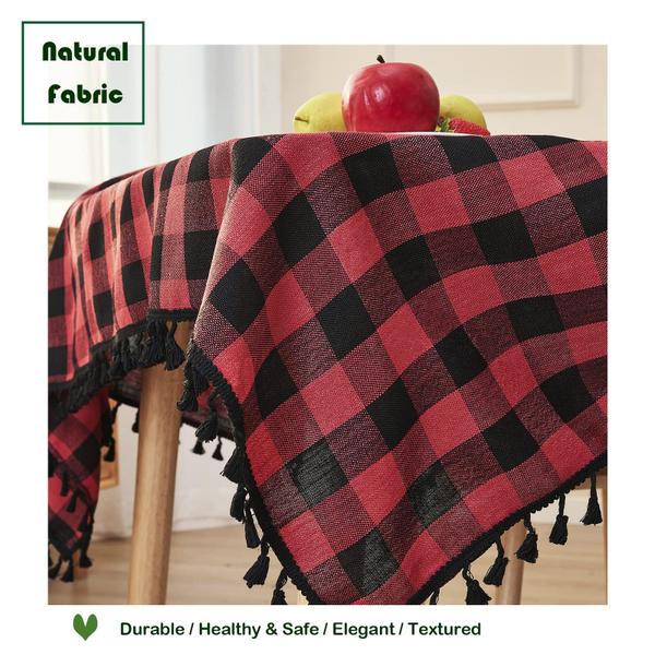 Imagem de Toalha de mesa Midsummer Breeze Buffalo Plaid 140x300cm algodão