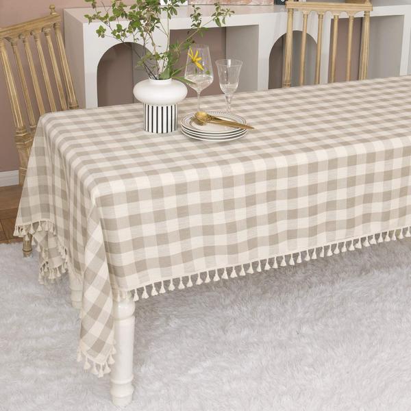 Imagem de Toalha de mesa Midsummer Breeze Rustic Checkered 140x300cm de algodão