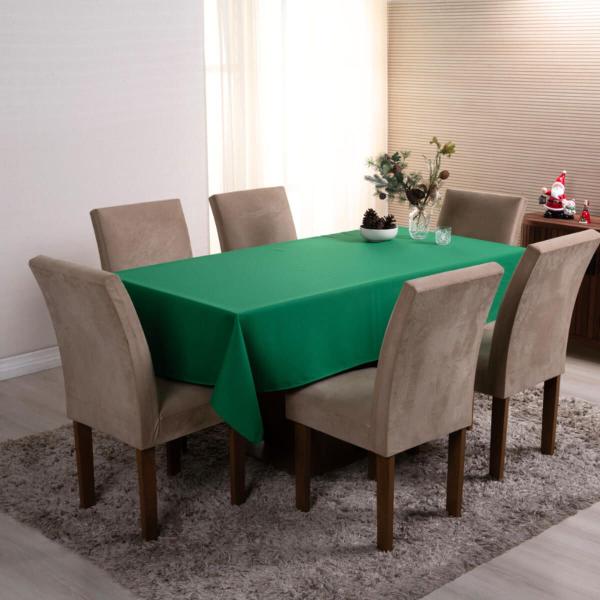 Toalha de Mesa Natal Basic 8 Lugares 2,50m x 1,40m - 1 Peça - Valle Enxovais Imagem de Toalha de Mesa Natal Basic 8 Lugares 2,50m x 1,40m - 1 Peça - Valle Enxovais