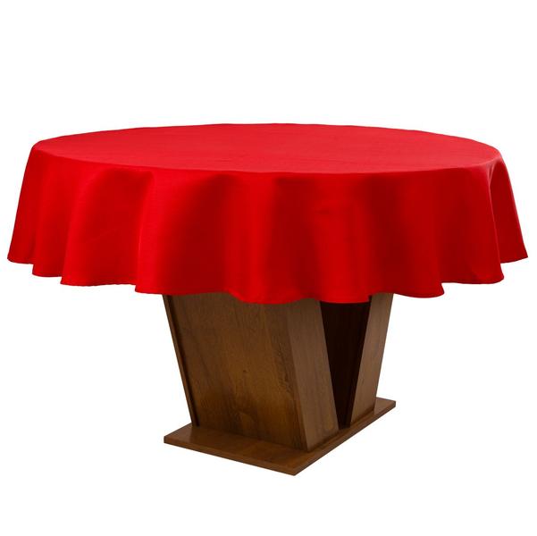 Imagem de Toalha De Mesa Natal Impermeável Vermelha Red 180Cm Rafimex