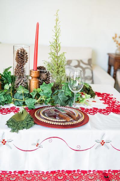 Imagem de Toalha De Mesa Natalino Branco 10 Lugares Rafimex